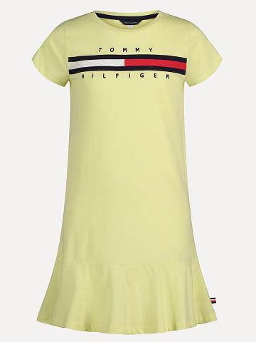 Dresses Tommy Hilfiger Little Essential T-Shirt Verdes | MX_G1066