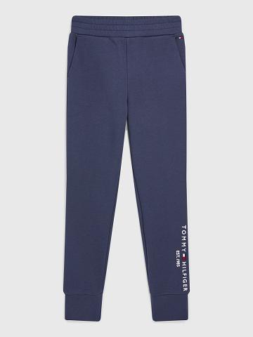 Pantalones Deportivos Tommy Hilfiger Logo Azules | MX_G1179