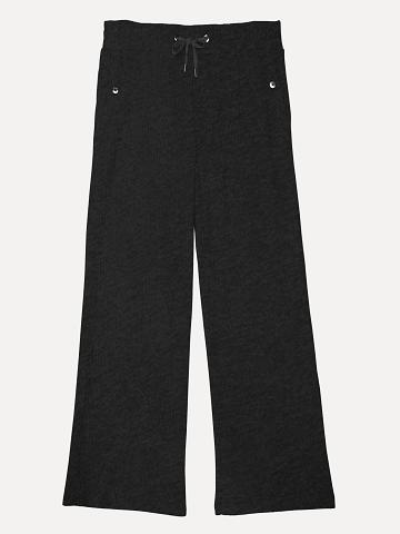 Pantalones Tommy Hilfiger Essential Drawstring Ribbeds Negros | MX_W21238