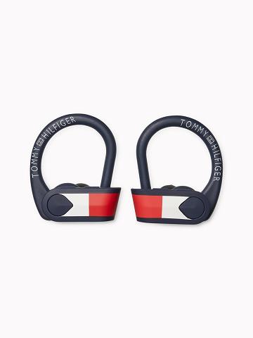 Technology Tommy Hilfiger Wireless Deporte Earbuds Azul Marino | MX_M31805